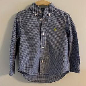3T boys Polo checked button down shirt